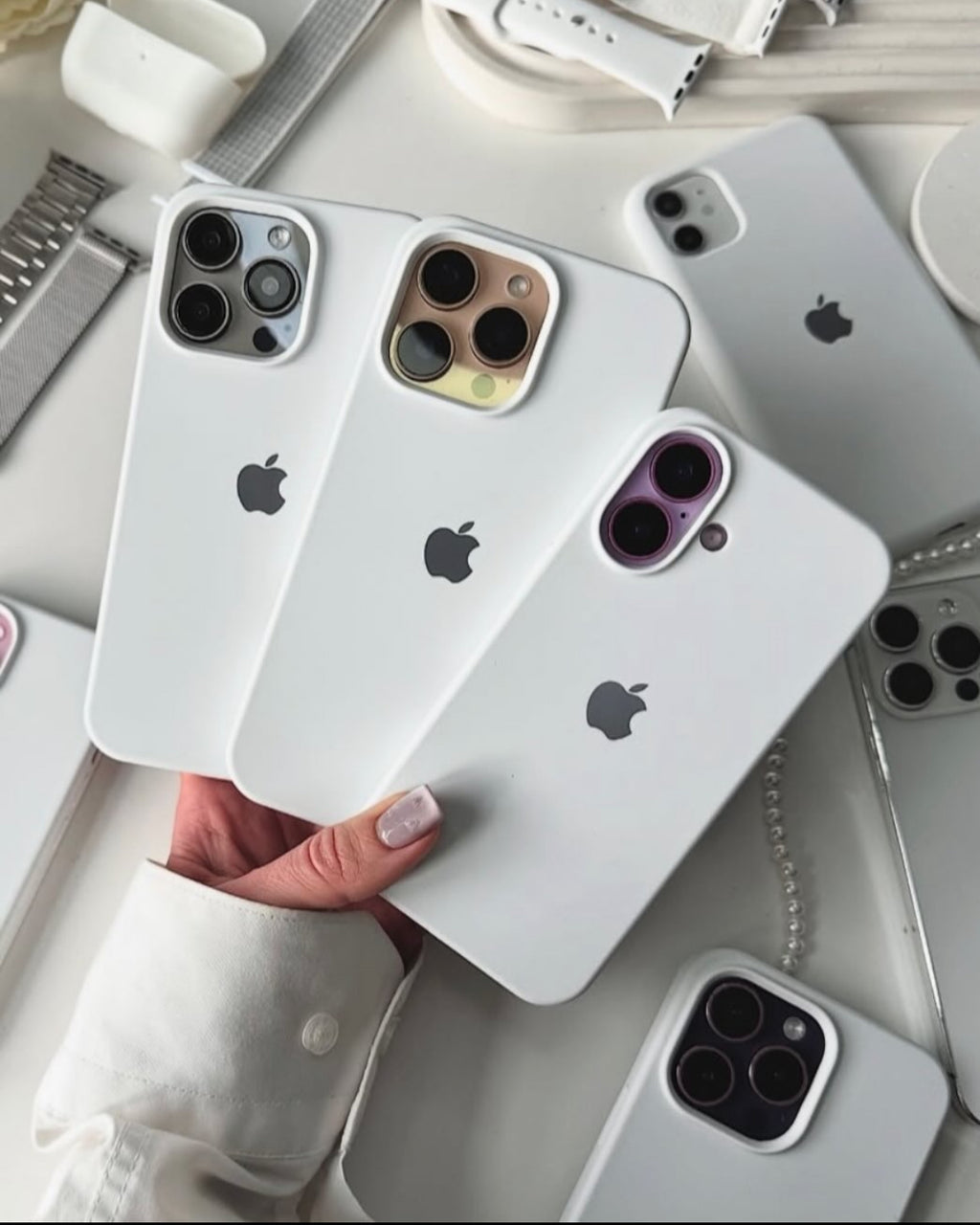 White Silicone case