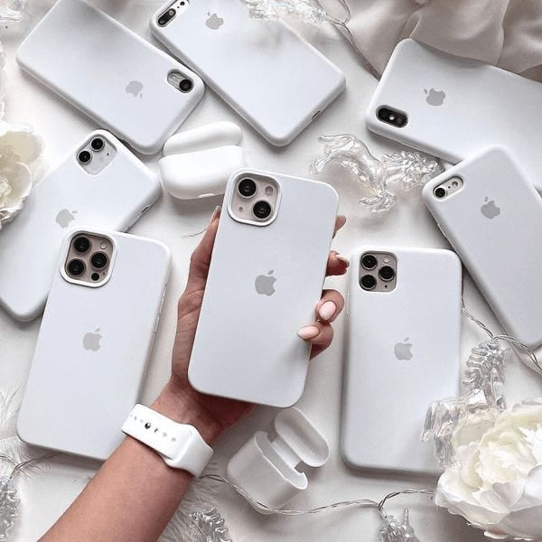 White Silicone case