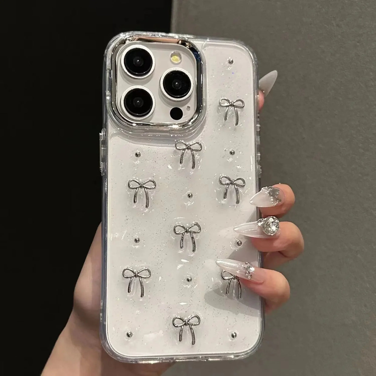 Elegant Bow Pearl Case